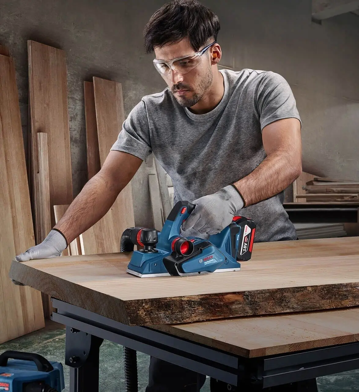 Rindea cu acumulator Bosch GHO 185-LI Solo (06015B5021)