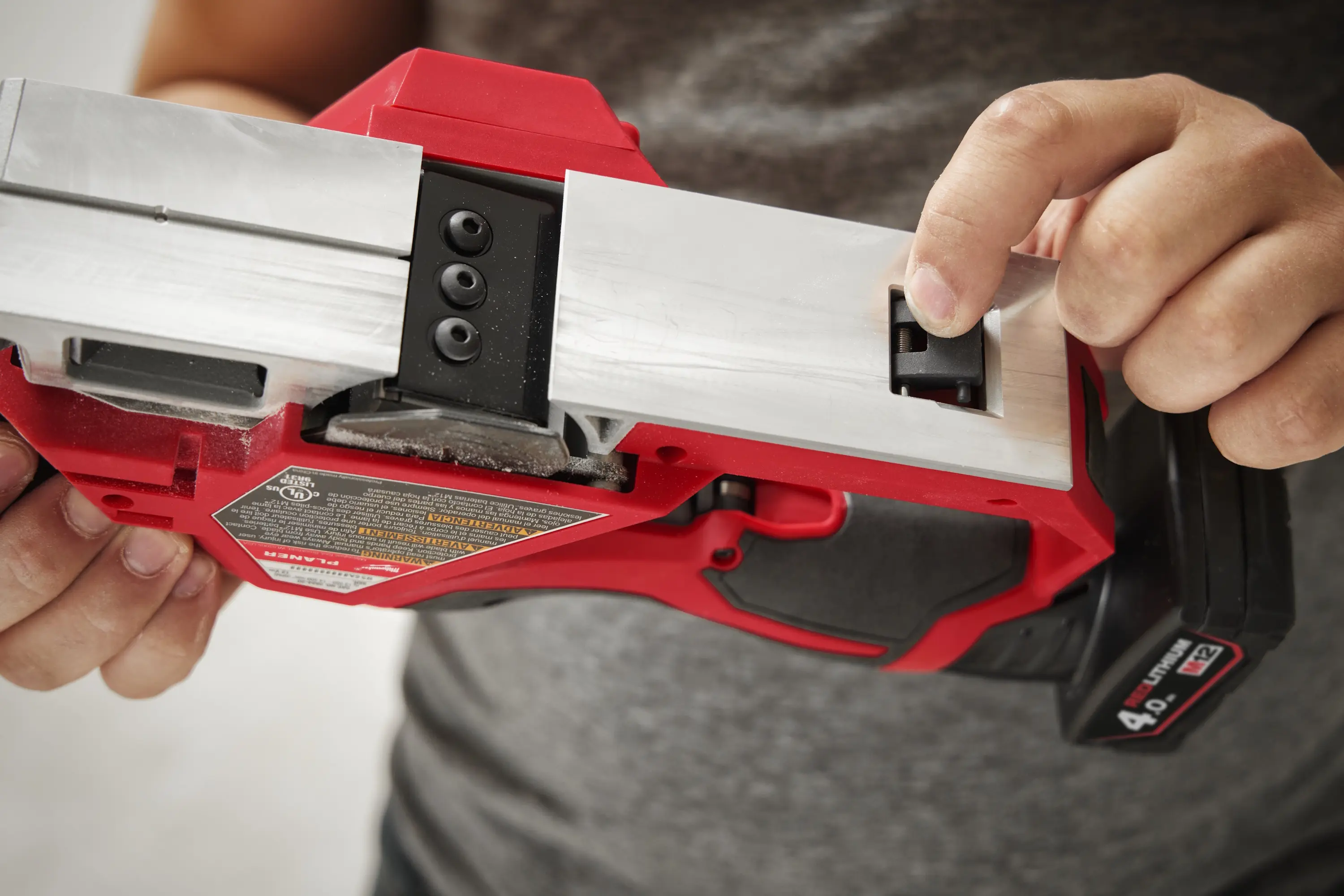 Рубанок аккумуляторный Milwaukee M12BLP-0X (4933492850) - 5