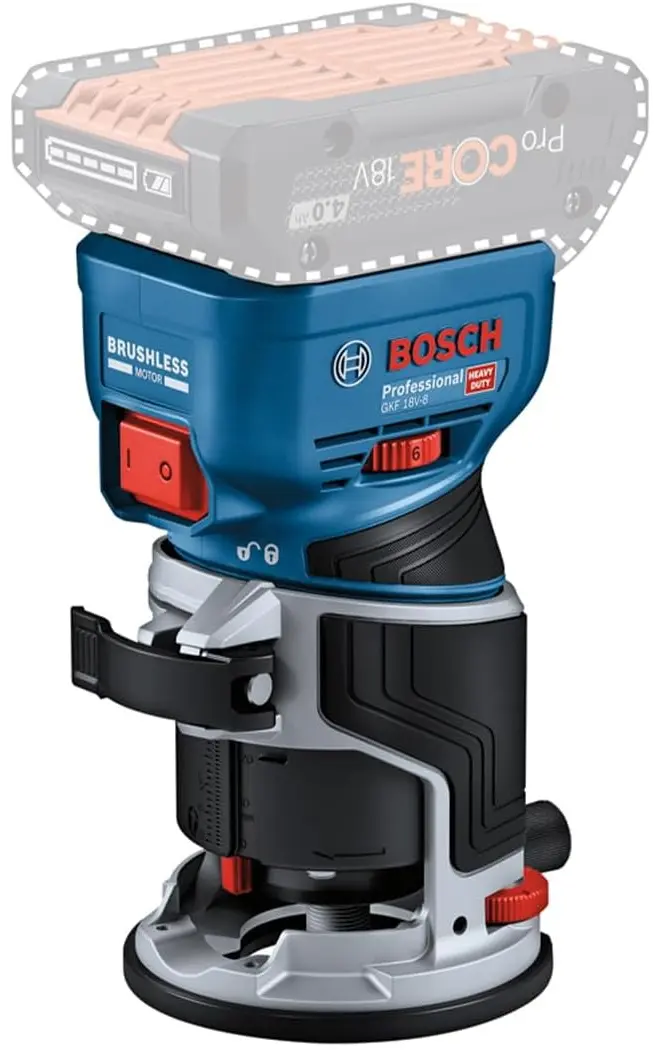 Фрезер аккумуляторный Bosch GKF 18V-8 Solo (06016C2000)