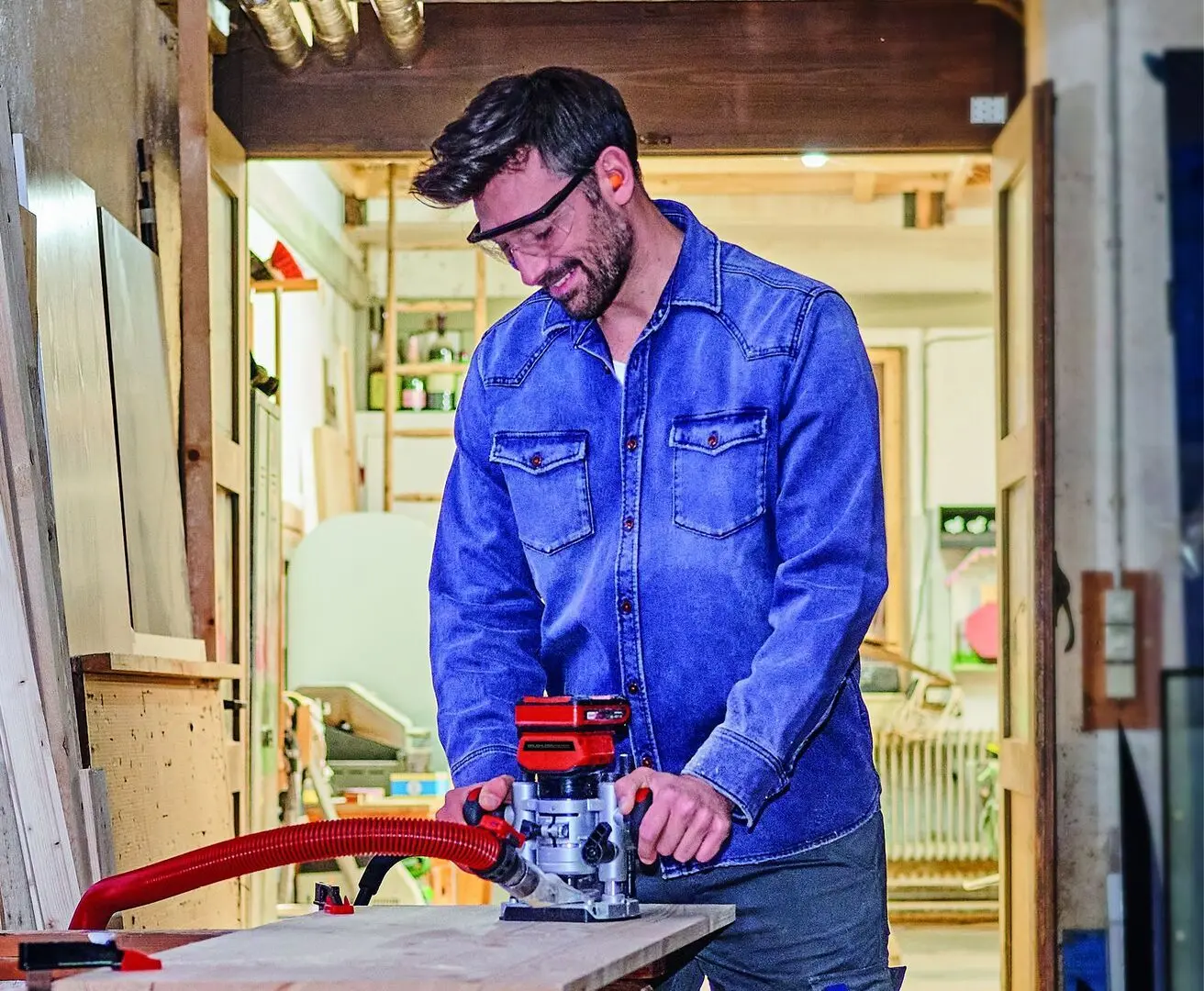 Masina de frezat cu acumulator Einhell TP-RO 18 Li BL-Solo