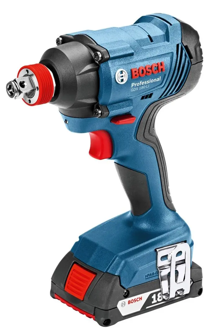 Аккумуляторный гайковерт Bosch GDX 180-LI + GBA 18V 2.0Ahx2 + GAL 18V-40