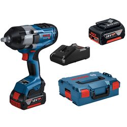 Аккумуляторный ударный гайковерт Bosch GDS 18V-1000 + GBA 18V 5.0Ah*2 + GAL 18V-40 + L-BOXX