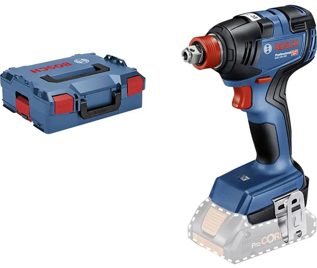 Masina de insurubat cu impact si acumulator Bosch GDX 18V-200 Professional Solo