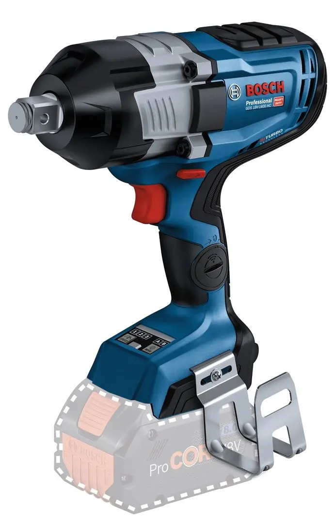 Masina de insurubat cu impact si acumulator Bosch Professional GDS 18V-1600 HC + 8.0Ah x2 + L-Boxx