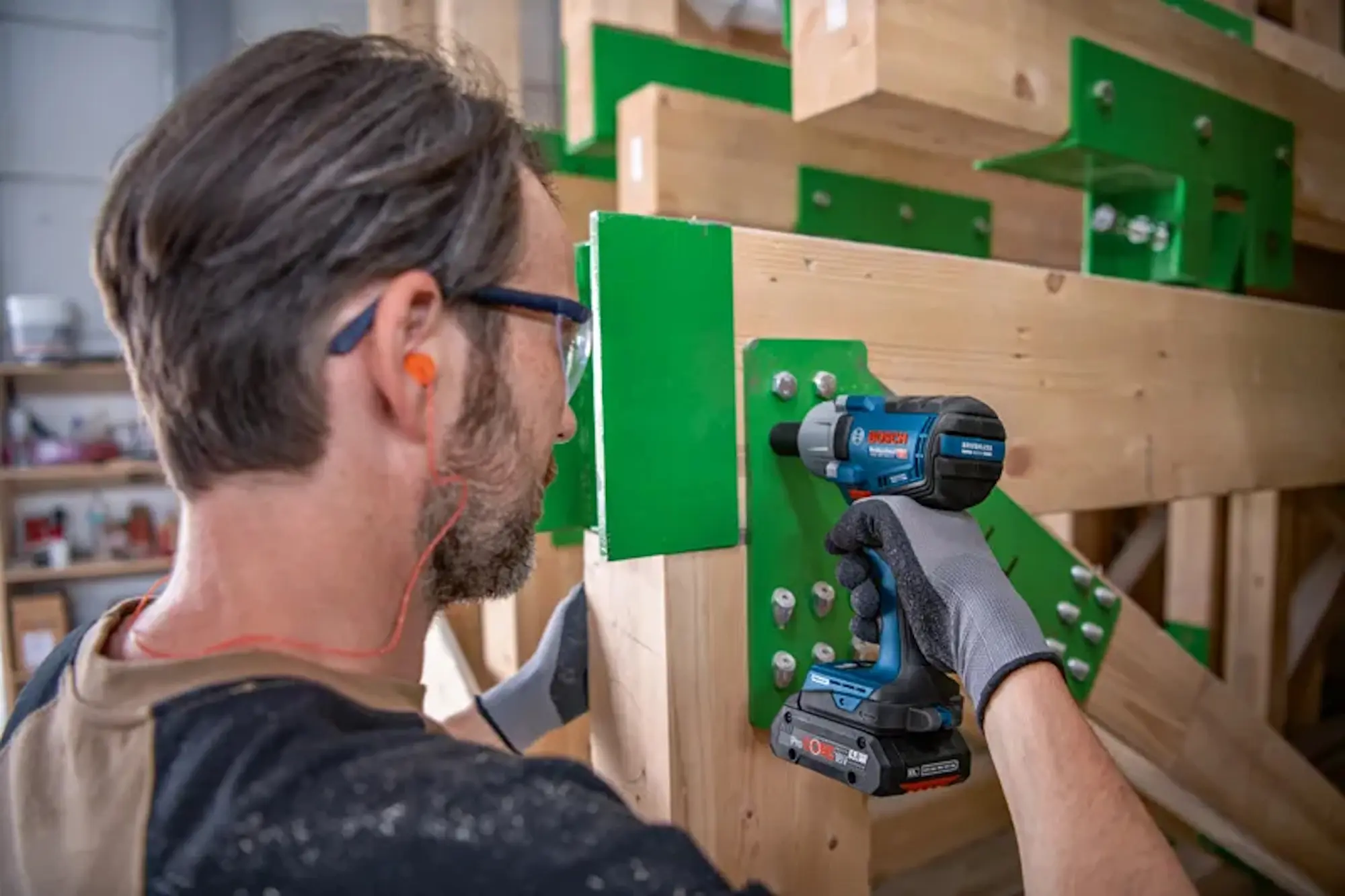 Гайковерт аккумуляторный Bosch GDS 18V-450 PC Professional (06019K4102)