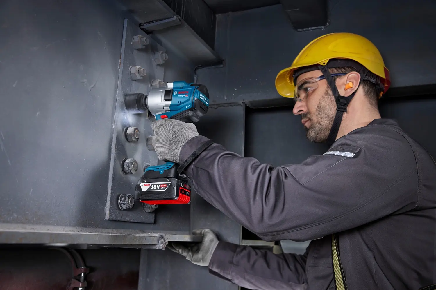 Masina de insurubat cu acumulator Bosch Professional GDS 18V-780 (06019P4003) - 4