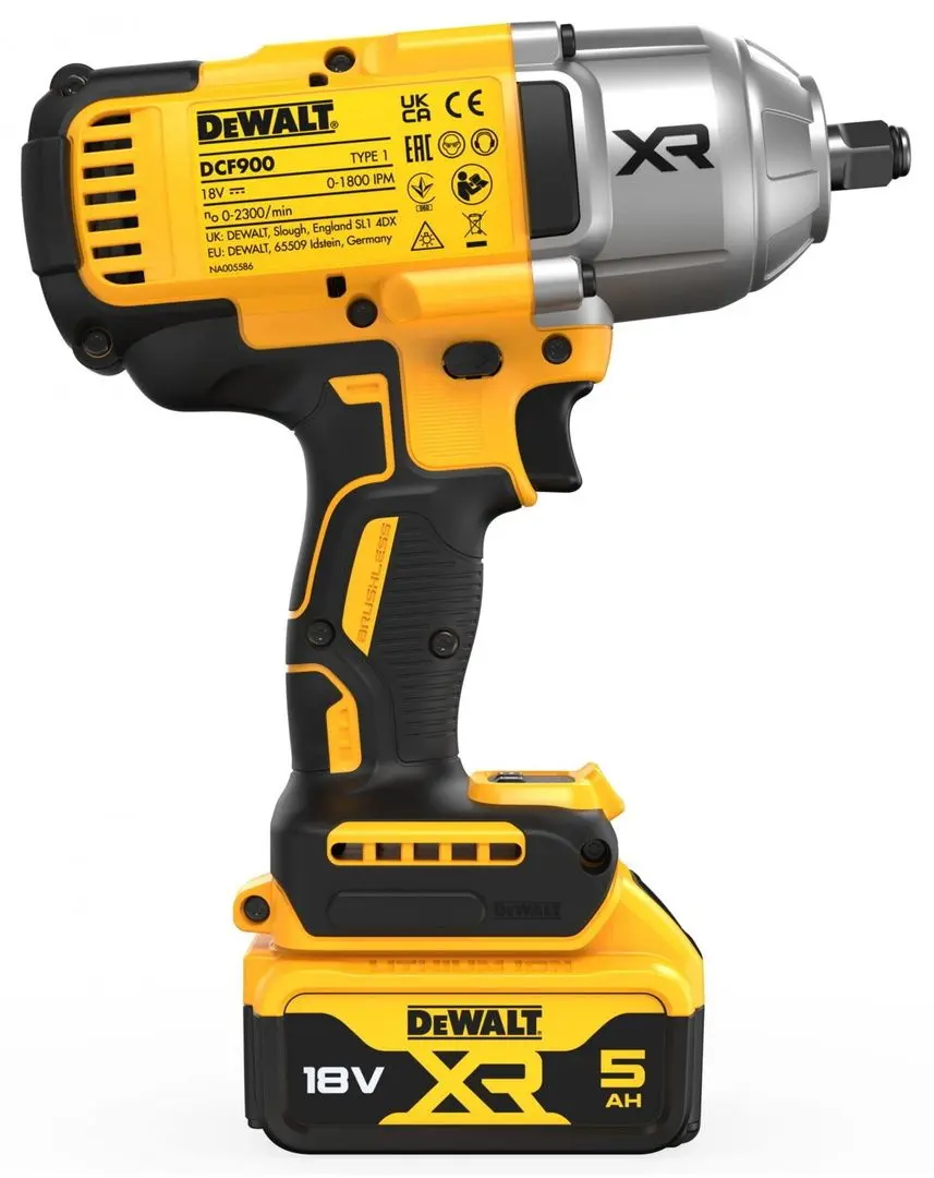 Masina de insurubat cu impact si acumulator Dewalt DCF900P2T-QW 2x5.0Ah
