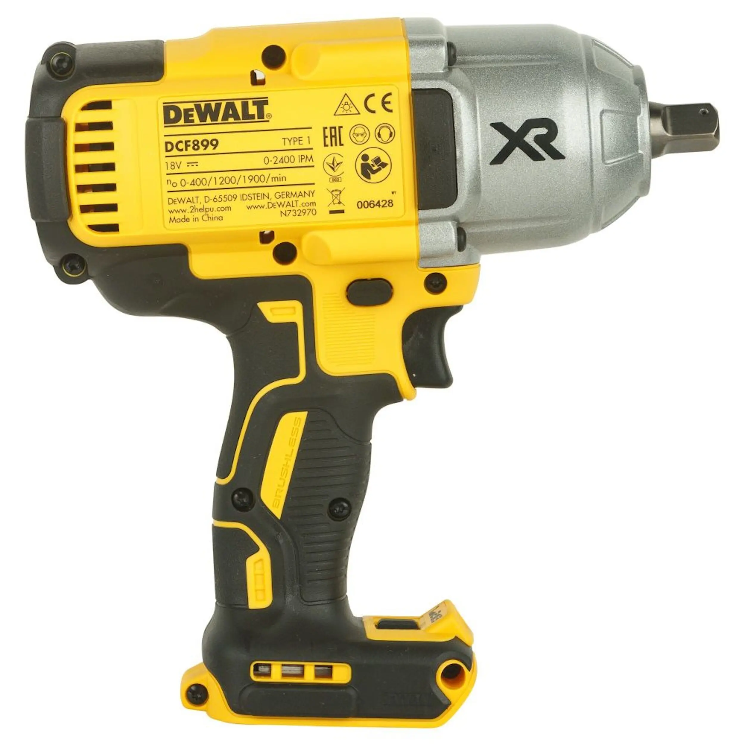 Гайковерт аккумуляторный Dewalt DCF899N XR BL - 3