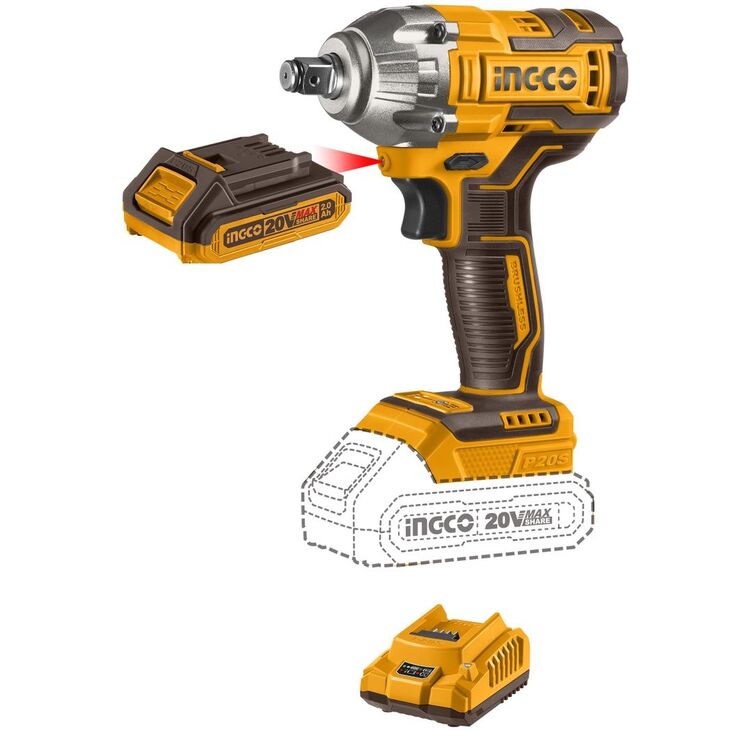Аккумуляторный гайковерт Ingco COSLI23011 20V 2x2.0Ah купить в Кишиневе ...