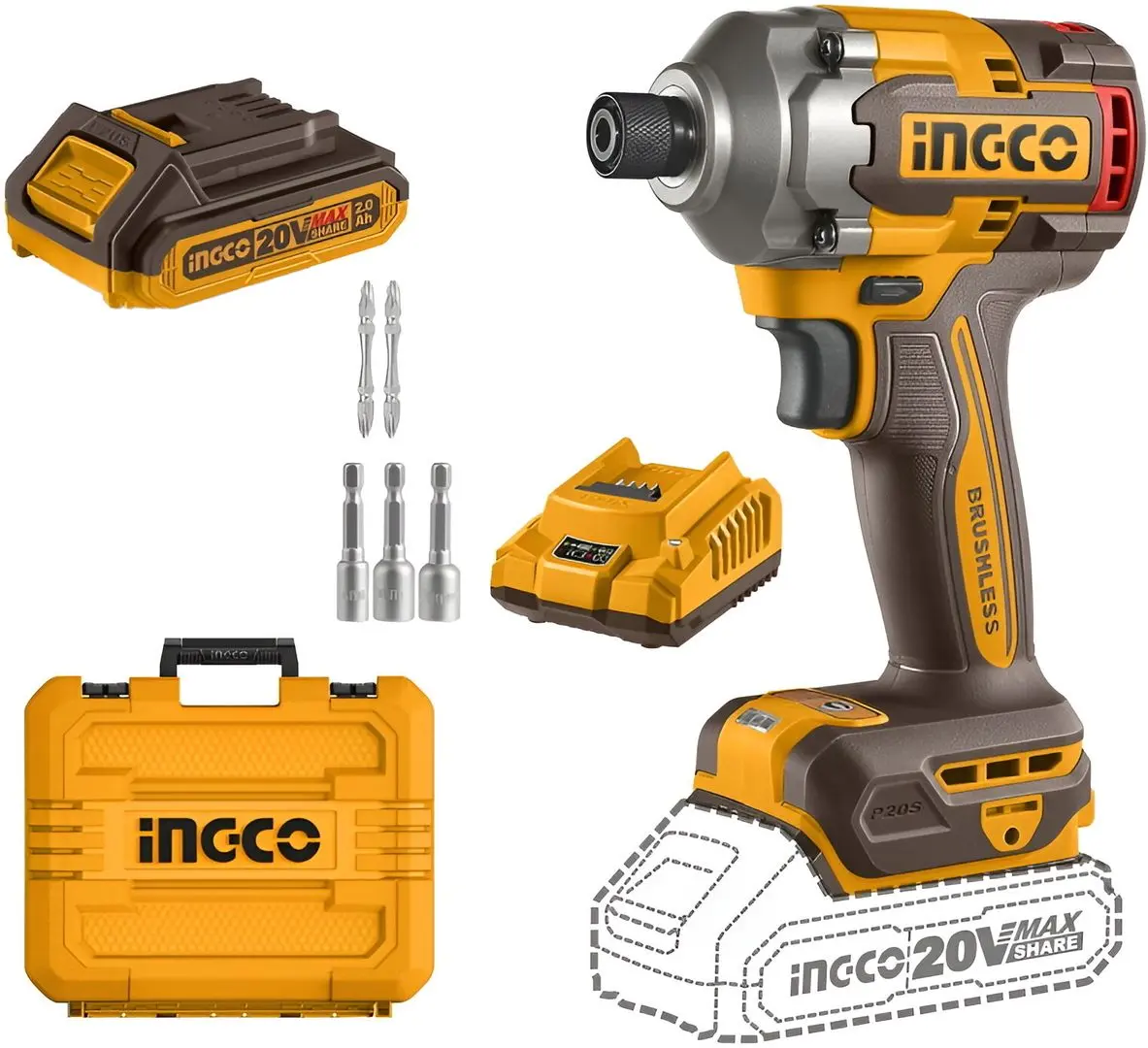 Mașină de înșurubat cu acumulator Ingco CIRLI2028