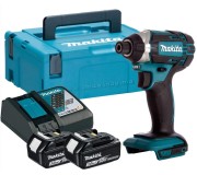 Masina de insurubat cu acumulator Makita DTD152RFJ + 2xBL1830 + DC18RC