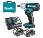 Masina de insurubat cu acumulator Makita DTW190RTE + 2xBL1850 + DC18RC