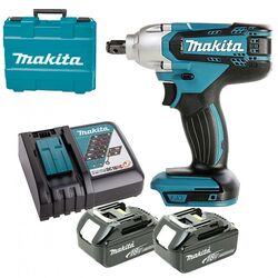 Masina de insurubat cu acumulator Makita DTW190RTE + 2xBL1850 + DC18RC