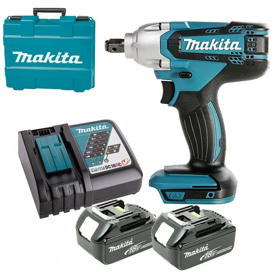 Masina de insurubat cu acumulator Makita DTW190RTE + 2xBL1850 + DC18RC
