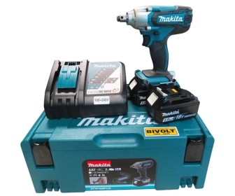 Masina de insurubat cu acumulator Makita DTW190RTJX + 2xBL1850 + DC18RC