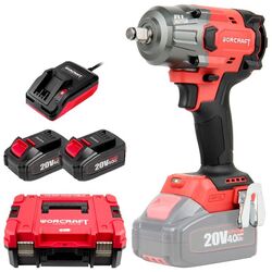 Masina de insurubat cu impact si acumulator Worcraft XCUBE006 2x4.0Ah Set