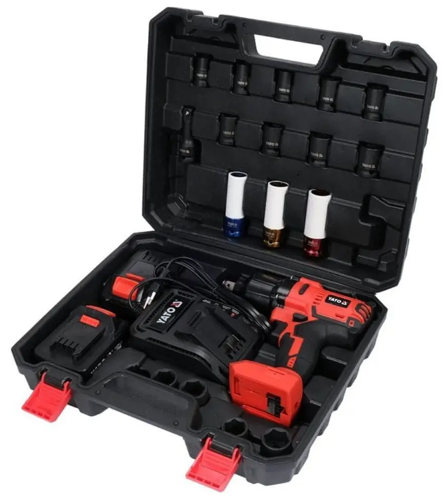 Аккумуляторный ударный гайковерт Yato YT-82807 Set