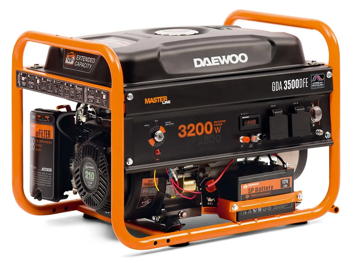 Бензиновый генератор Daewoo GDA 3500DFE