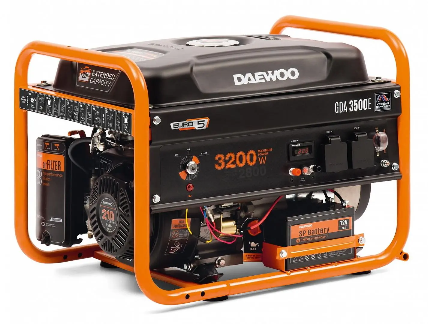 Бензиновый генератор Daewoo GDA 3500E