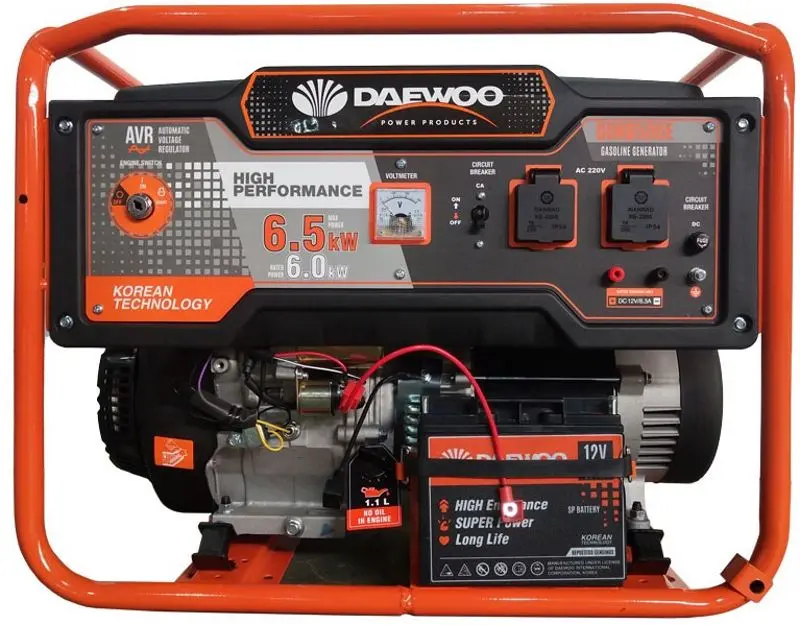 Бензиновый генератор Daewoo GDK6500E