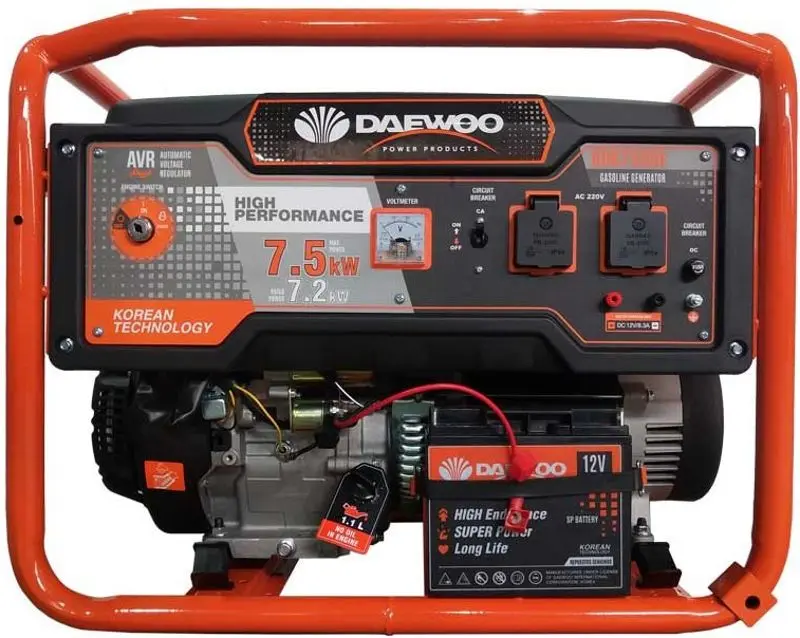 Бензиновый генератор Daewoo GDK7500E