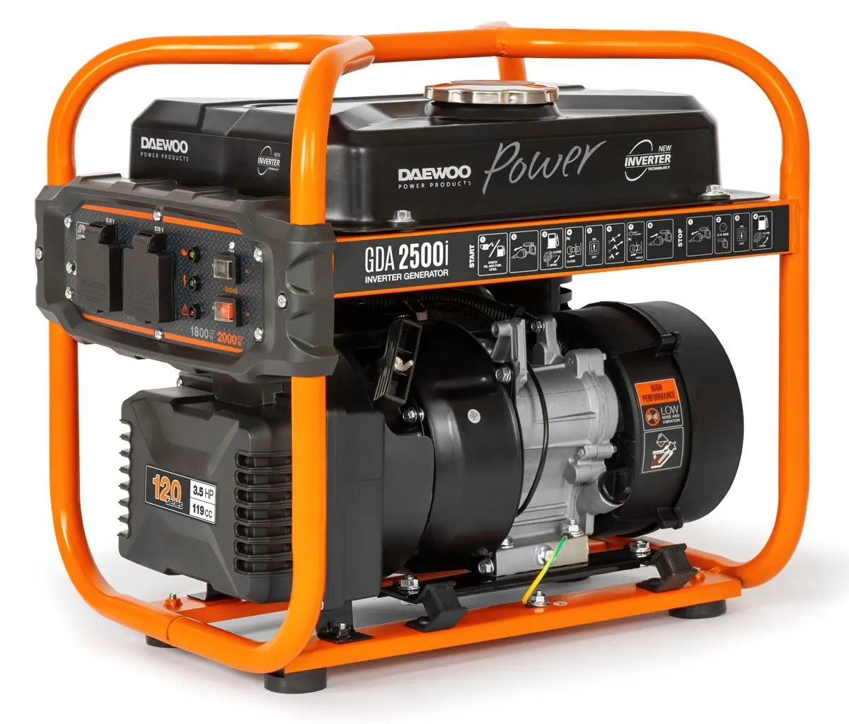 Инверторный бензиновый генератор Daewoo GDA 2500i