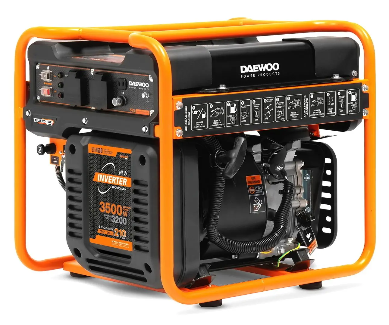 Инверторный бензиновый генератор Daewoo GDA 4600i