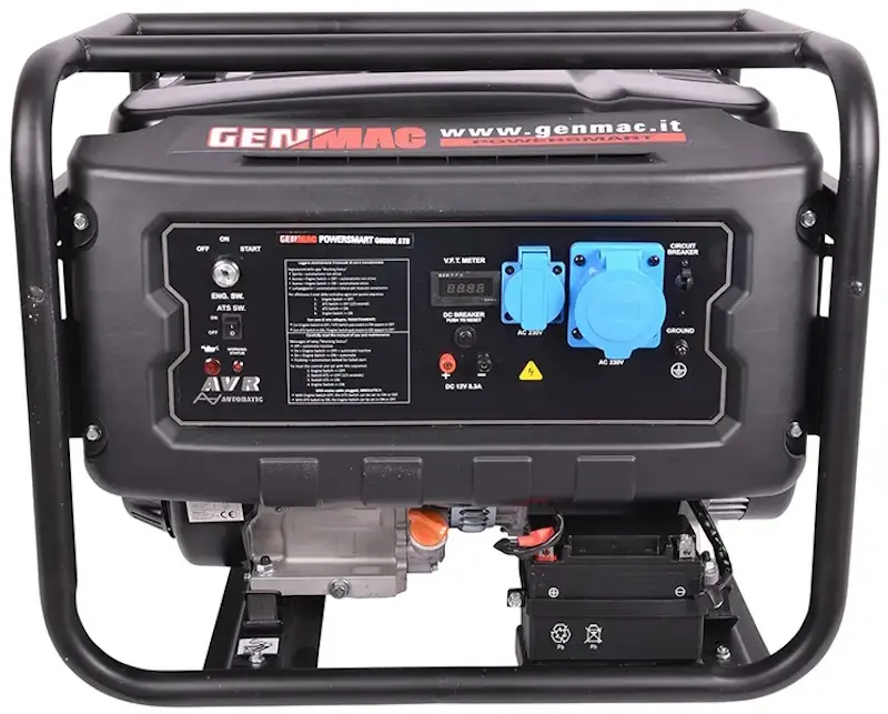 Generator pe benzina + ATS Genmac G6000E