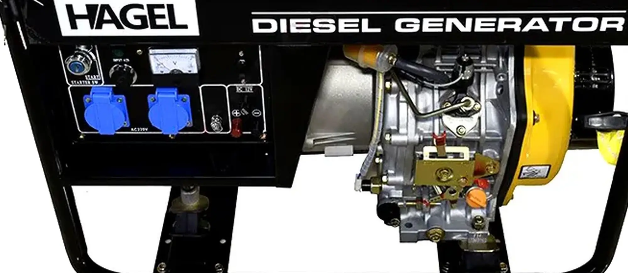 Generator pe benzina Hagel 8000CLE + ATS (Black/Yellow)
