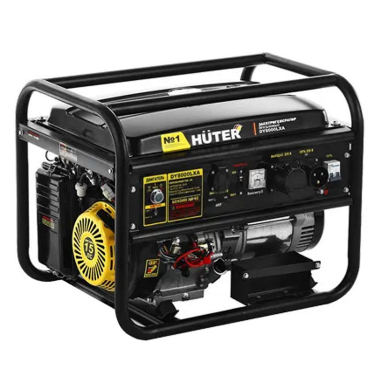 Бензиновый генератор Huter DY8000LXA (Black)