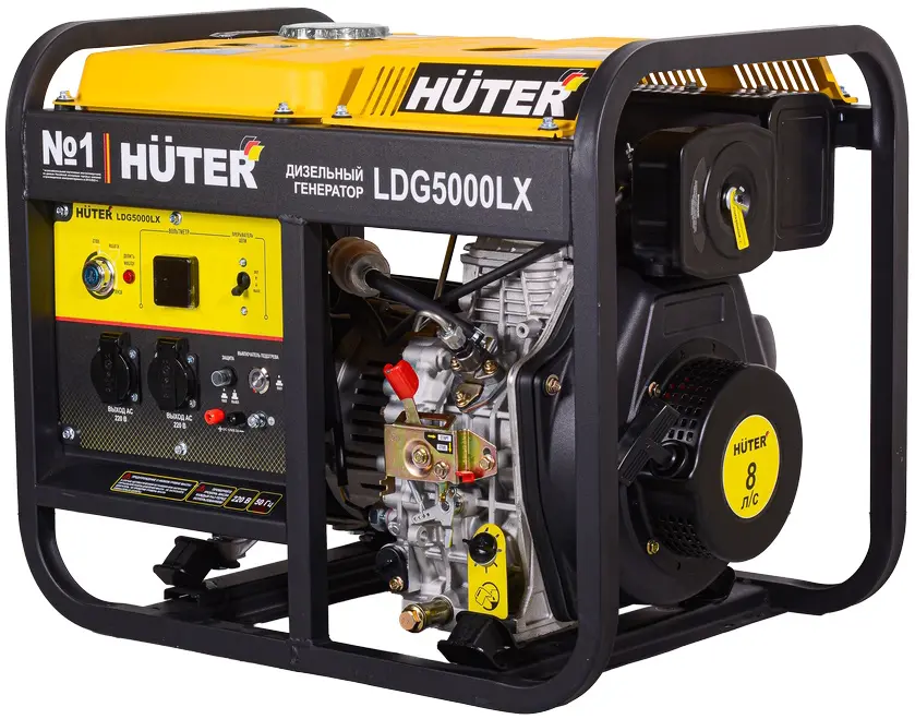 Дизельный генератор Huter LDG 5000LX