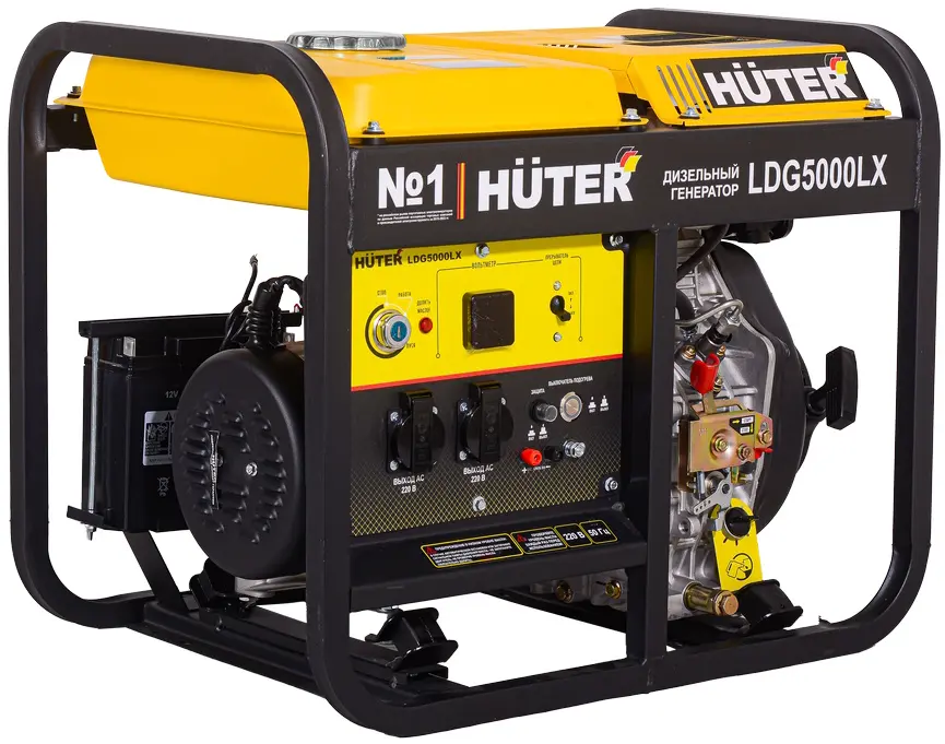 Дизельный генератор Huter LDG 5000LX