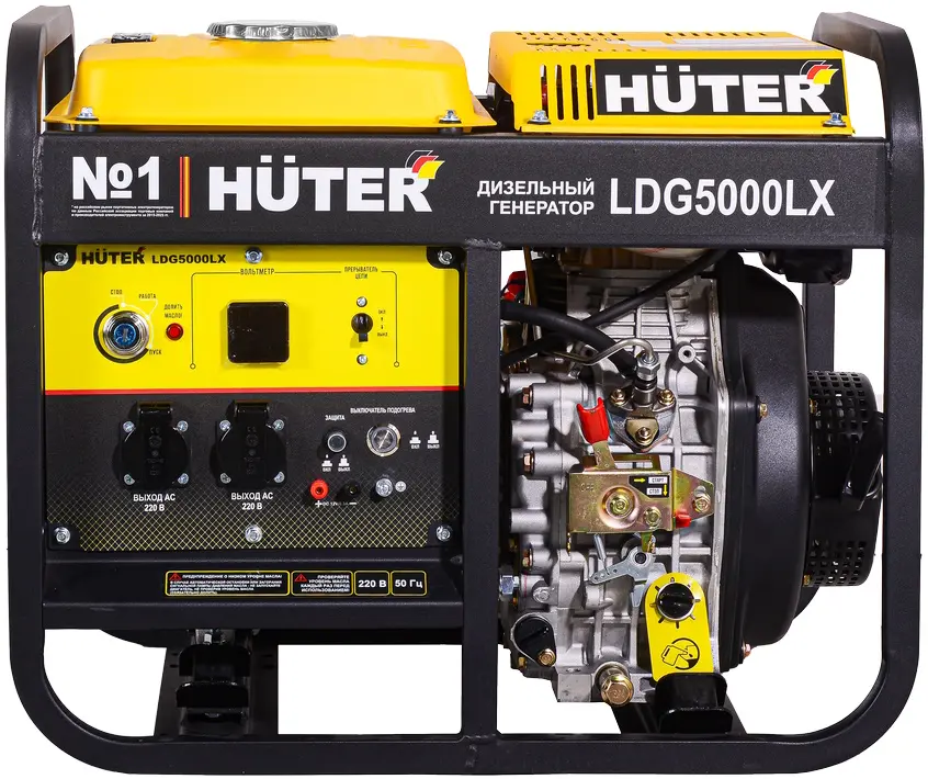 Дизельный генератор Huter LDG 5000LX