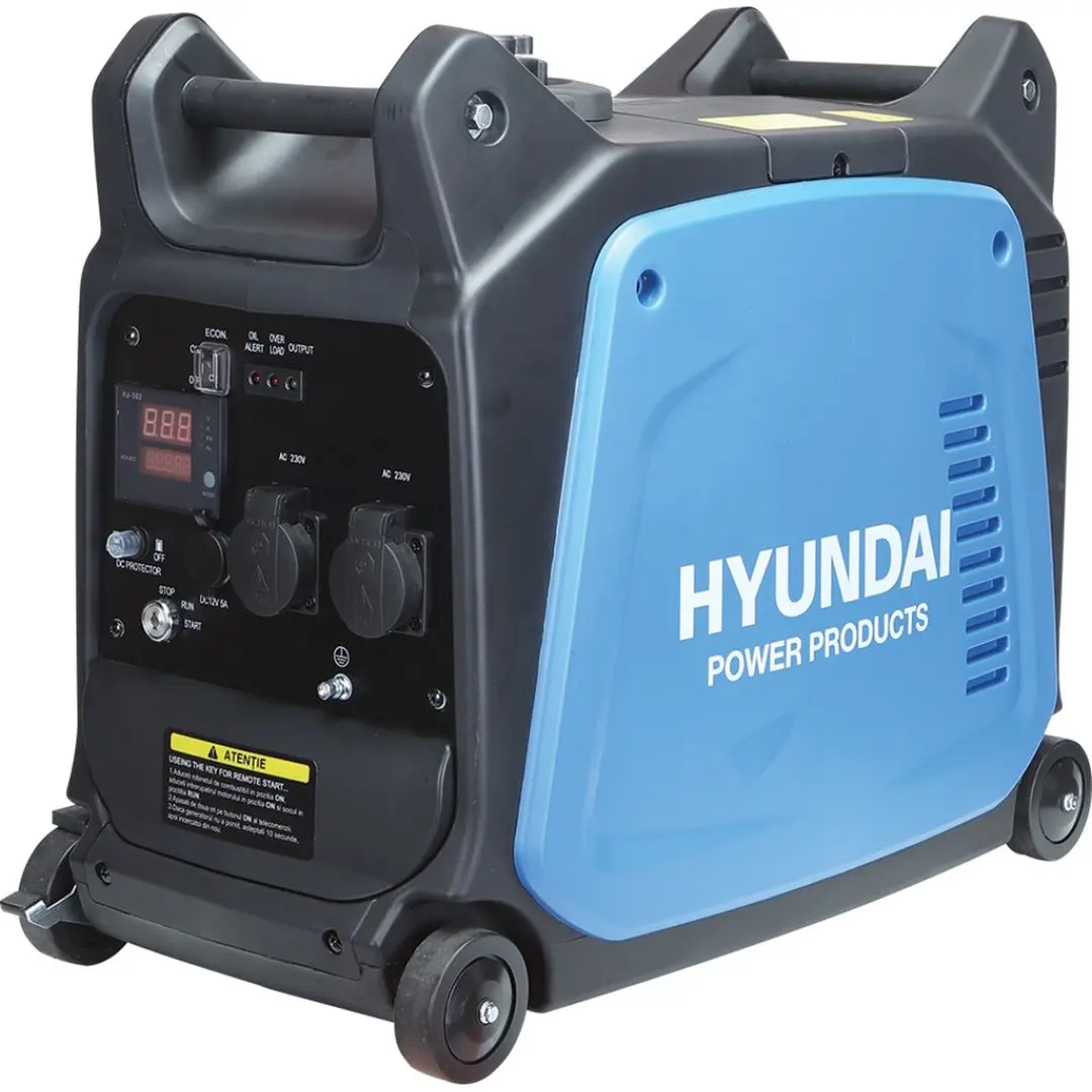 Generator pe benzina cu invertor Hyundai HY3500XSE (Black/Blue)