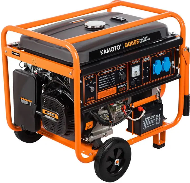 Generator pe benzina Kamoto GG 65E (Black/Orange)