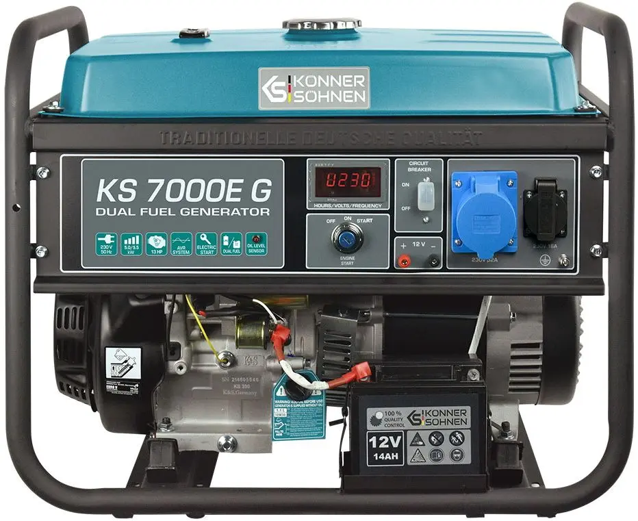 Generator pe benzina si gaz Konner & Sohnen KS 7000E G
