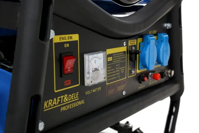 Бензиновый генератор Kraft&Dele Professional KD141 (Blue/Black) - 4