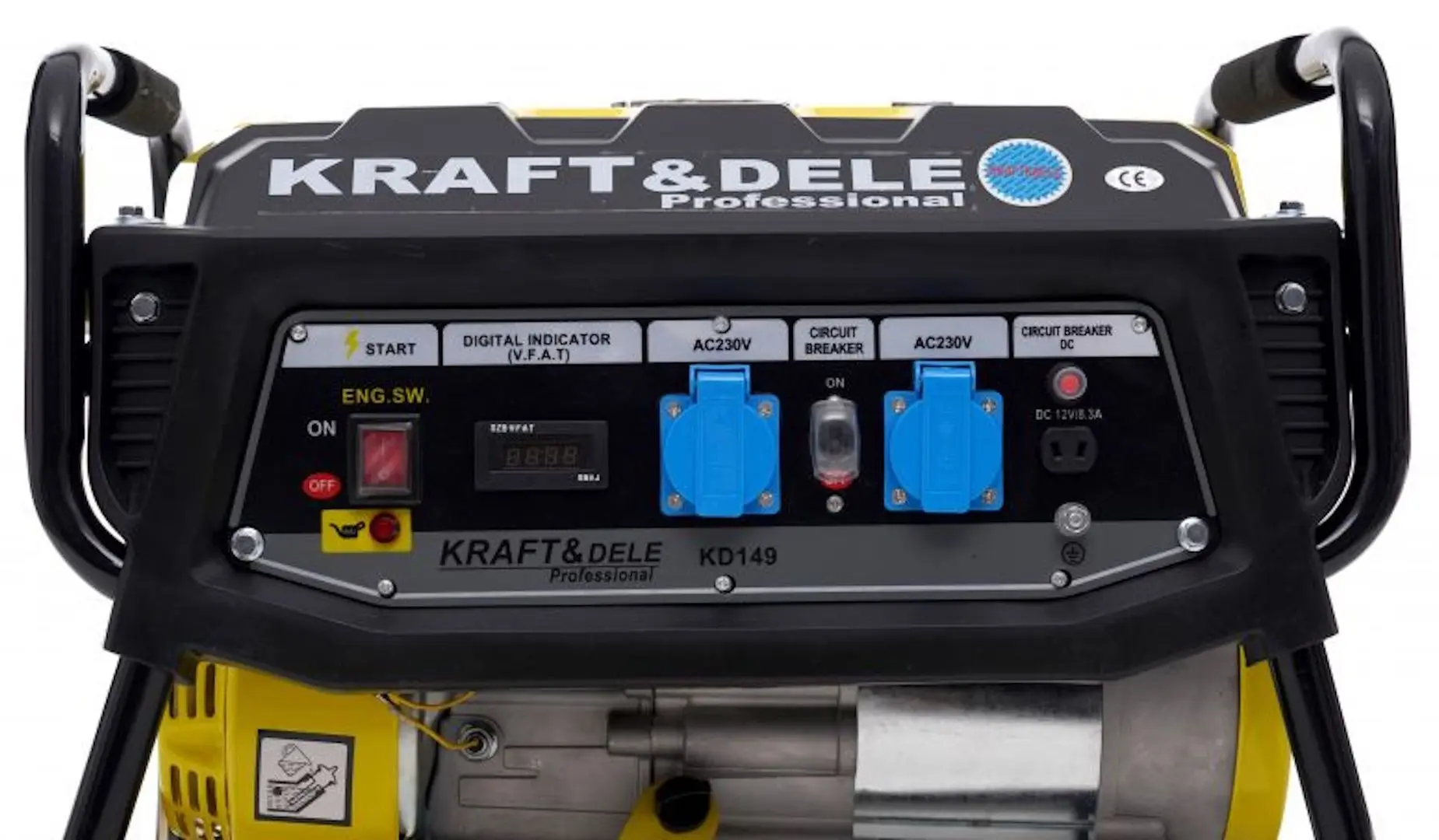 Generator pe benzina Kraft&Dele Professional KD149 (Black/Yellow)