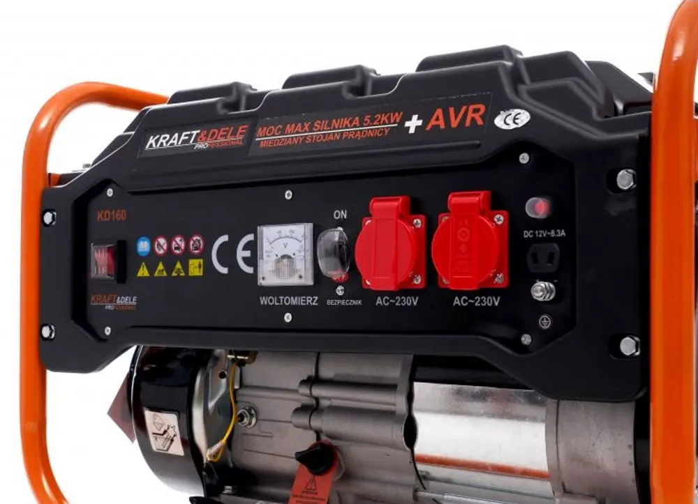 Generator pe benzina cu invertor Kraft&Dele Professional KD160 (Orange/Black)