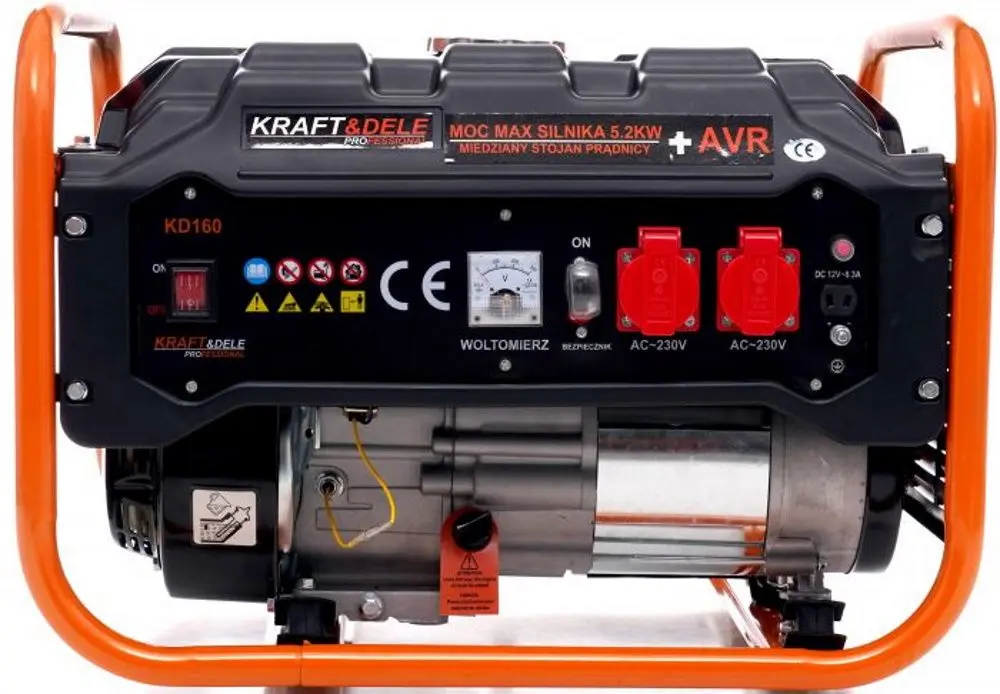 Generator pe benzina cu invertor Kraft&Dele Professional KD160 (Orange/Black)