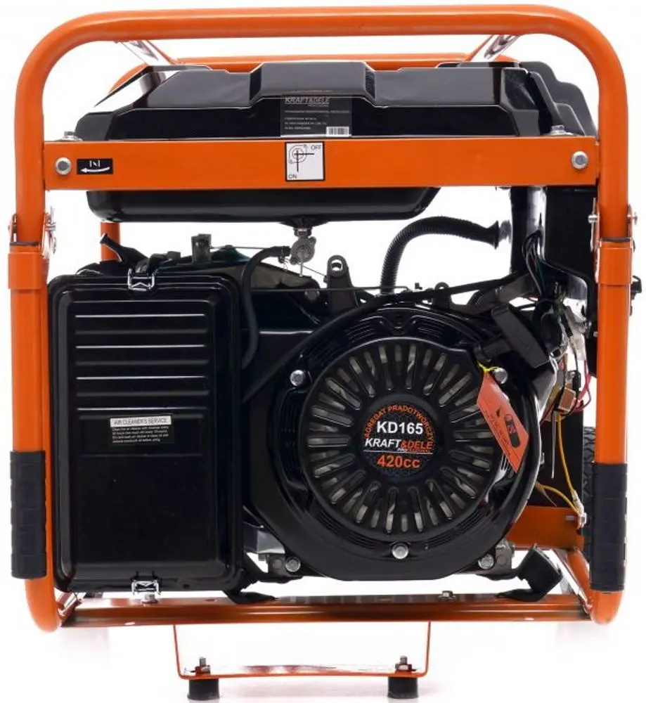 Бензогенератор Kraft&Dele Professional KD165 (Black/Orange) - 6