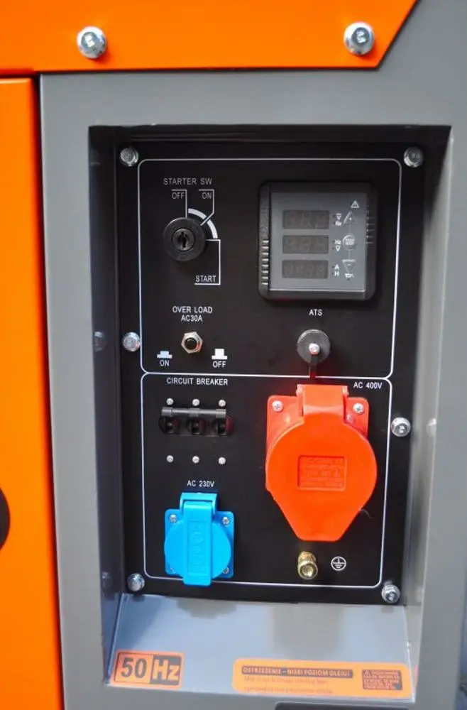 Дизельный генератор Kraft&Dele Professional KD153 (Orange/Grey) - 3