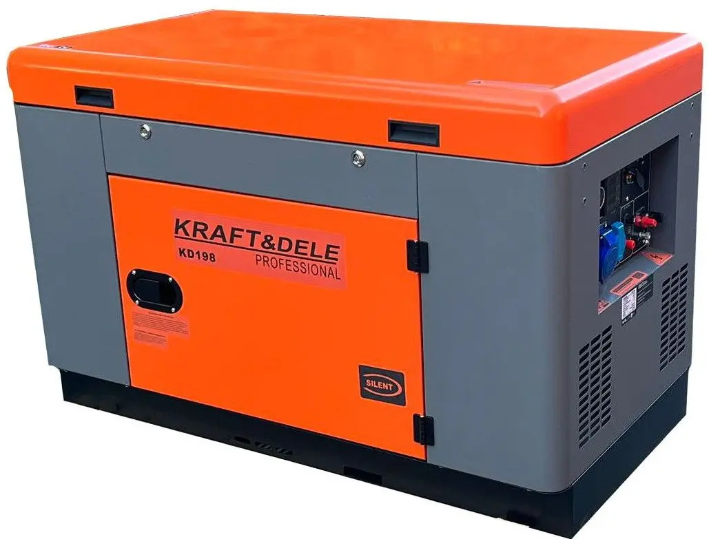 Дизельный генератор Kraft&Dele Professional KD198 (Orange/Grey)
