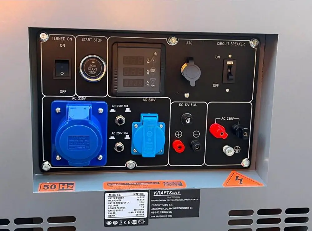 Generator pe diesel Kraft&Dele Professional KD199 (Orange/Grey)