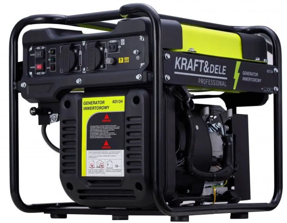 Инверторный бензиновый генератор Kraft&Dele Professional KD134 (Black/Yellow) - 2
