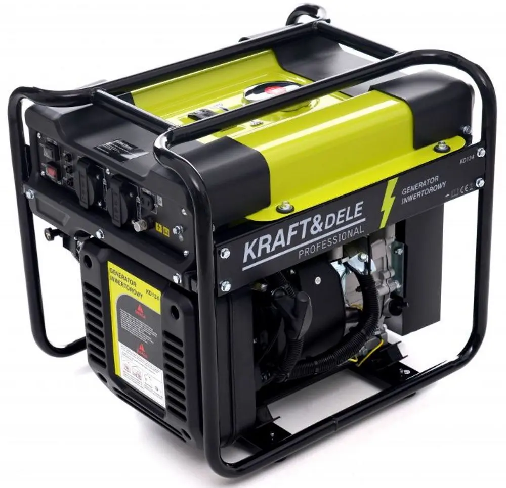 Инверторный бензиновый генератор Kraft&Dele Professional KD134 (Black/Yellow) - 3