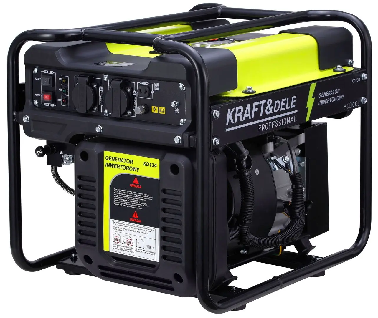 Инверторный бензиновый генератор Kraft&Dele Professional KD134 (Black/Yellow)
