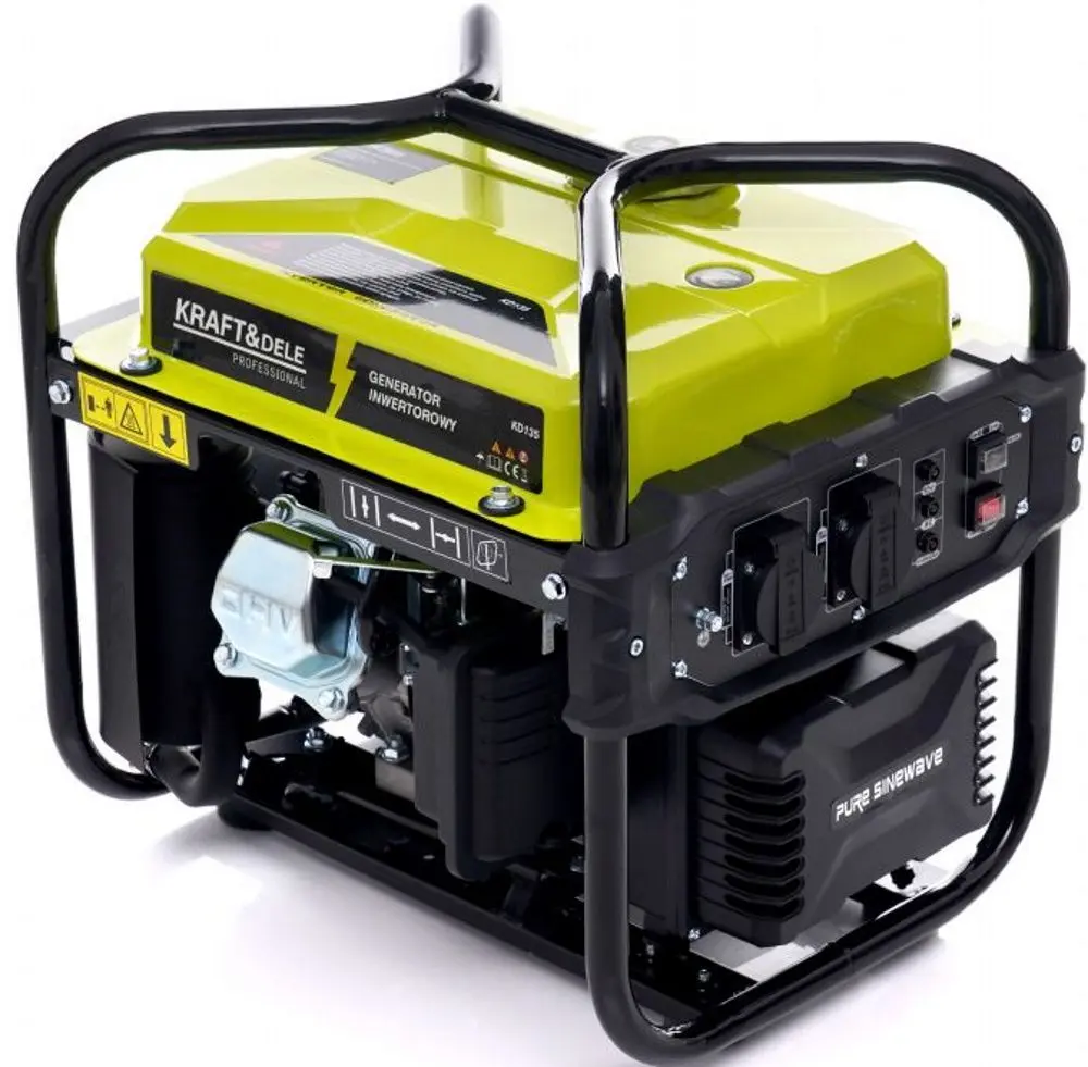 Generator pe benzina cu invertor Kraft&Dele Professional KD135 (Black/Yellow)