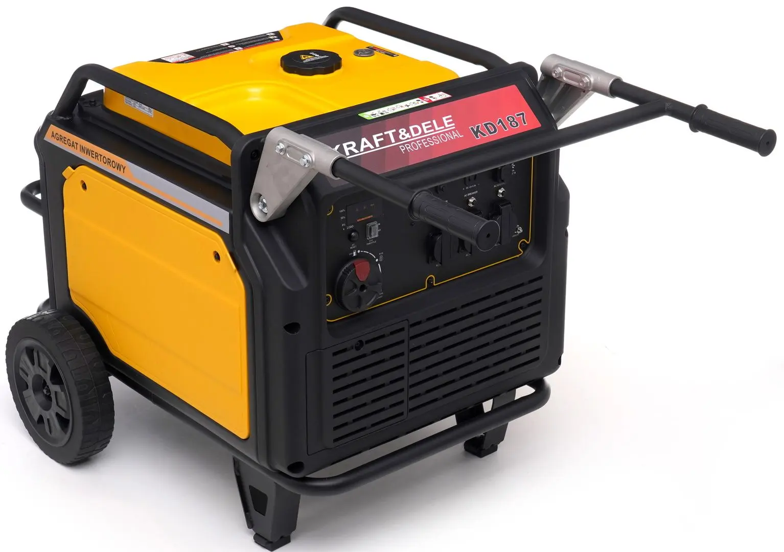 Инверторный бензиновый генератор Kraft&Dele Professional KD187 (Black/Yellow)