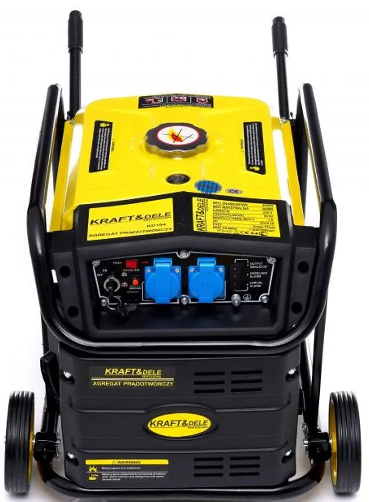 Инверторный бензиновый генератор Kraft&Dele Professional KD194 (Black/Yellow) - 4